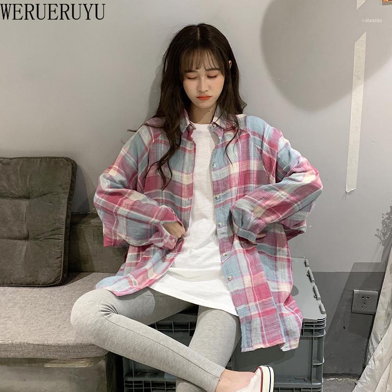 Fall Artistic Sanding Loose Mid-length Plaid Shirt All-match Casual Cardigan Coat For Women Women's Blouses & Shirts, Beige
Fall Artistic Sanding Loose Mid-length Plaid Shirt All-match Casual Cardigan Coat For Women Women's Blouses & Shirts, Beige