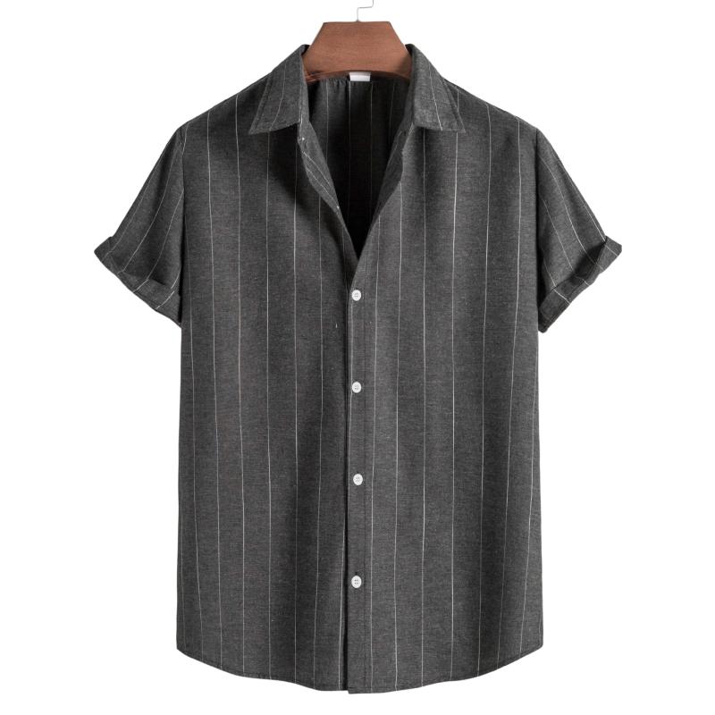 Men' Casual Shirts Striped Short Sleeve Shirt Men Chemise Homme 2022 Summer Slim Fit Button Up Harajuku Streetwear MaleMen, Green
Men' Casual Shirts Striped Short Sleeve Shirt Men Chemise Homme 2022 Summer Slim Fit Button Up Harajuku Streetwear MaleMen, Green