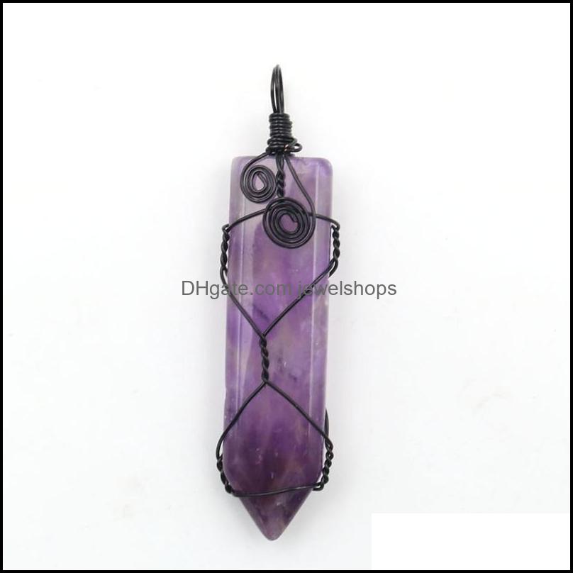 Pendant Necklaces 6Pcs/Lot Sword Quartz Crystal Natural Stone Amethysts Wrap Necklace Pendants Jewelry Ma Jewelshops Dhom6
Pendant Necklaces 6Pcs/Lot Sword Quartz Crystal Natural Stone Amethysts Wrap Necklace Pendants Jewelry Ma Jewelshops Dhom6