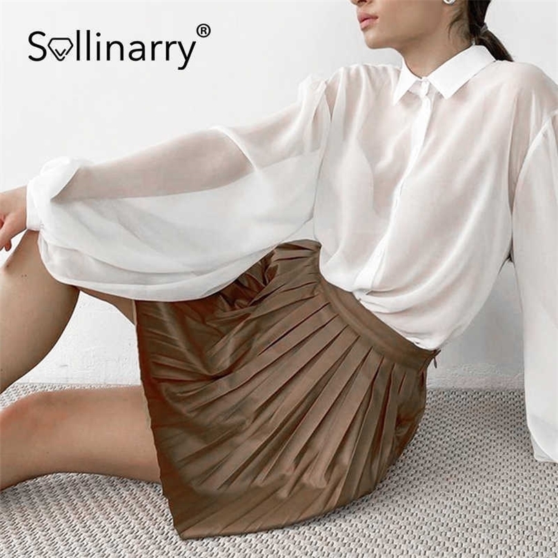 Sollinary Autumn Long lantern sleeve blouse women Sexy translucent shirts High street white tops office lady 210709
Sollinary Autumn Long lantern sleeve blouse women Sexy translucent shirts High street white tops office lady 210709