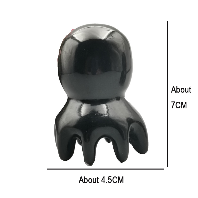 1Pc Natural Ox Horn Octopus Comb Head Massager Meridian Scraping Scalp Massage Brush Acupuncture SPA Gua Sha Health Therapy Tool 220712