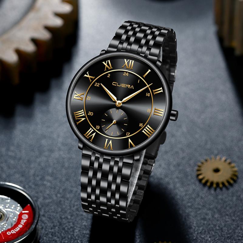 Wristwatches 2022 CUENA Watches Mens Fashion Calendar Watch Men Business Stainless Steel Belt Quartz Wrist Male Clock Reloj Hombre, Silver blue
Wristwatches 2022 CUENA Watches Mens Fashion Calendar Watch Men Business Stainless Steel Belt Quartz Wrist Male Clock Reloj Hombre, Silver blue
