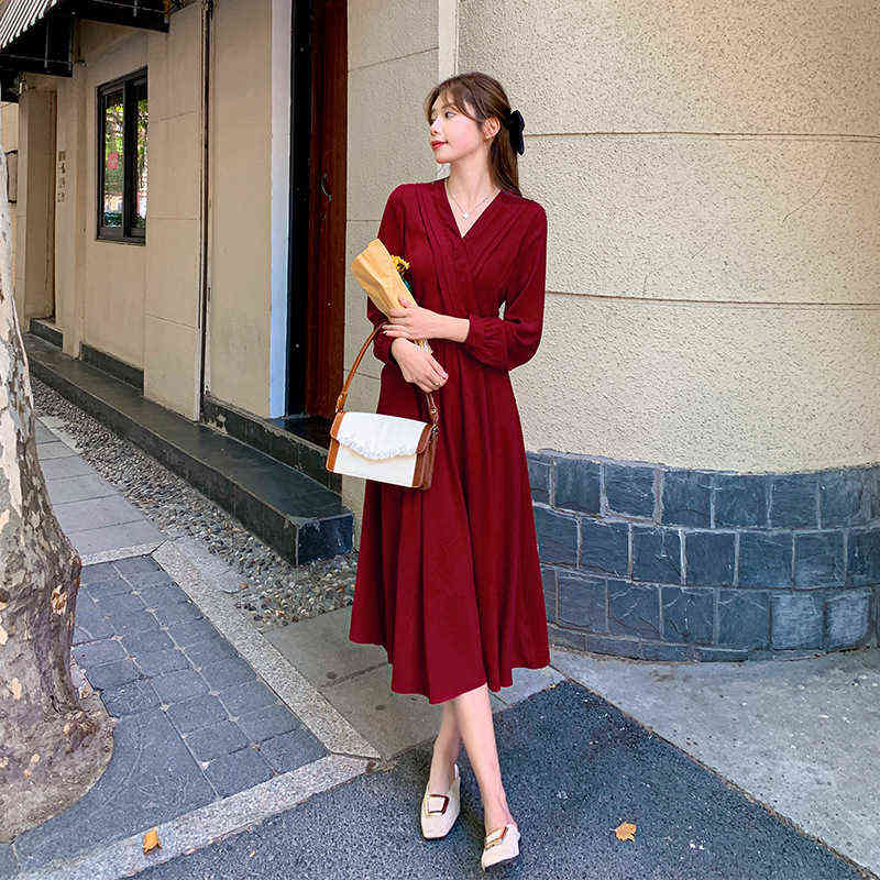 Breastfeeding dress chiffon long skirt spring and autumn red V-neck long-sleeved dress with waist nursing skirt G220418, Black breastfeeding
Breastfeeding dress chiffon long skirt spring and autumn red V-neck long-sleeved dress with waist nursing skirt G220418, Black breastfeeding