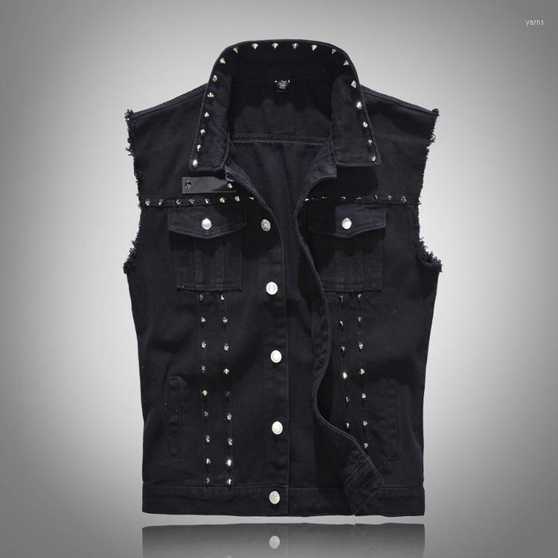 Men's Coat Vests Cotton Ripped Jeans Jacket Trendy Cool Rivets Black Denim Vest Male Hip Hop Washed Cowboy Waistcoat 5XL, Picture color
Men's Coat Vests Cotton Ripped Jeans Jacket Trendy Cool Rivets Black Denim Vest Male Hip Hop Washed Cowboy Waistcoat 5XL, Picture color