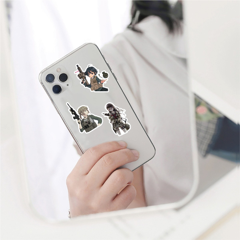 50Pcs/Lot Cartoon Army woman soldier stickers female soldier graffiti Stickerfor DIY Luggage Laptop Skate Bicycle Sticker