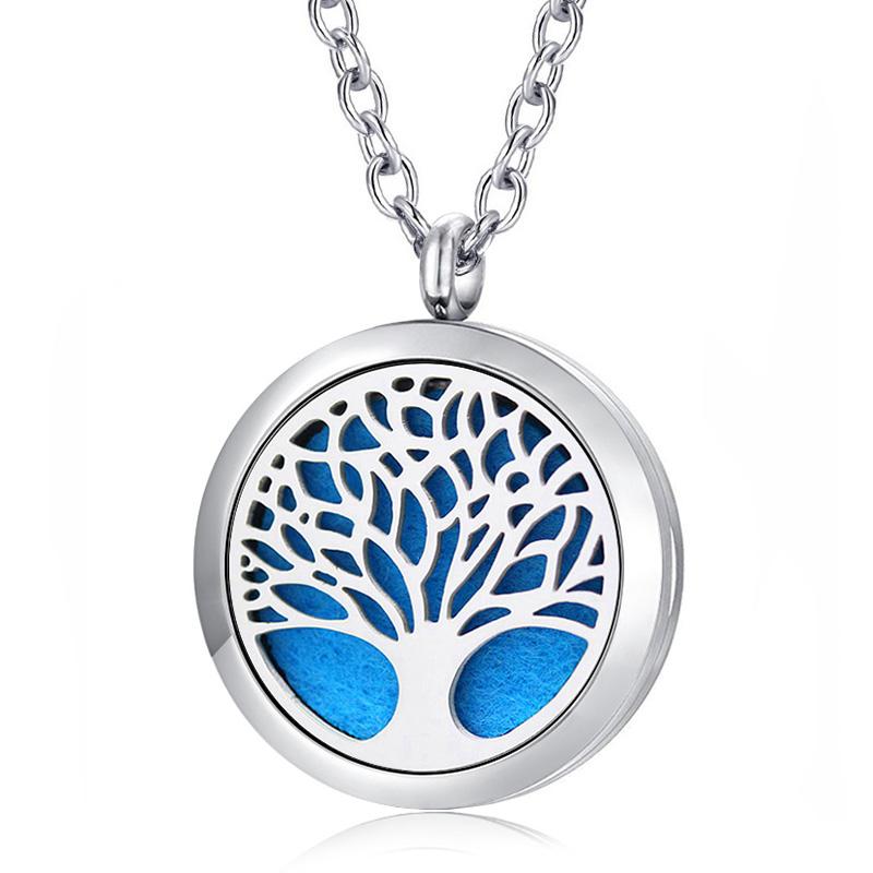 Pendant Necklaces With Chain As Gift! Tree Of Life Locket Necklace 316L Stainless Steel Essential Oil Diffuser
Pendant Necklaces With Chain As Gift! Tree Of Life Locket Necklace 316L Stainless Steel Essential Oil Diffuser