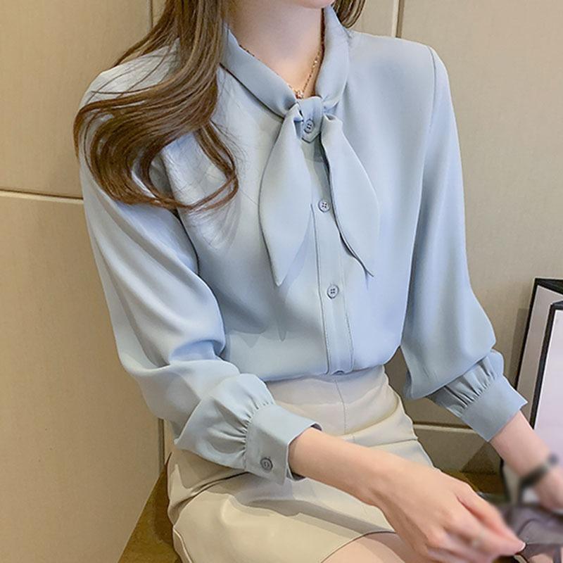 Women's Blouses & Shirts KOERIM Womens Commute Chiffon Solid Color Long Sleeve Temperament Loose Comfortable Office Lady Tops, L blue
Women's Blouses & Shirts KOERIM Womens Commute Chiffon Solid Color Long Sleeve Temperament Loose Comfortable Office Lady Tops, L blue