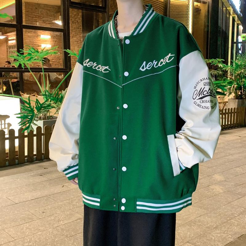 Men' Jackets Autumn Winter Baseball Men' Uniform Street Vintage Couples Embroidered Casual Coat Loose Reflective Stitching JacketMen, Black
Men' Jackets Autumn Winter Baseball Men' Uniform Street Vintage Couples Embroidered Casual Coat Loose Reflective Stitching JacketMen, Black