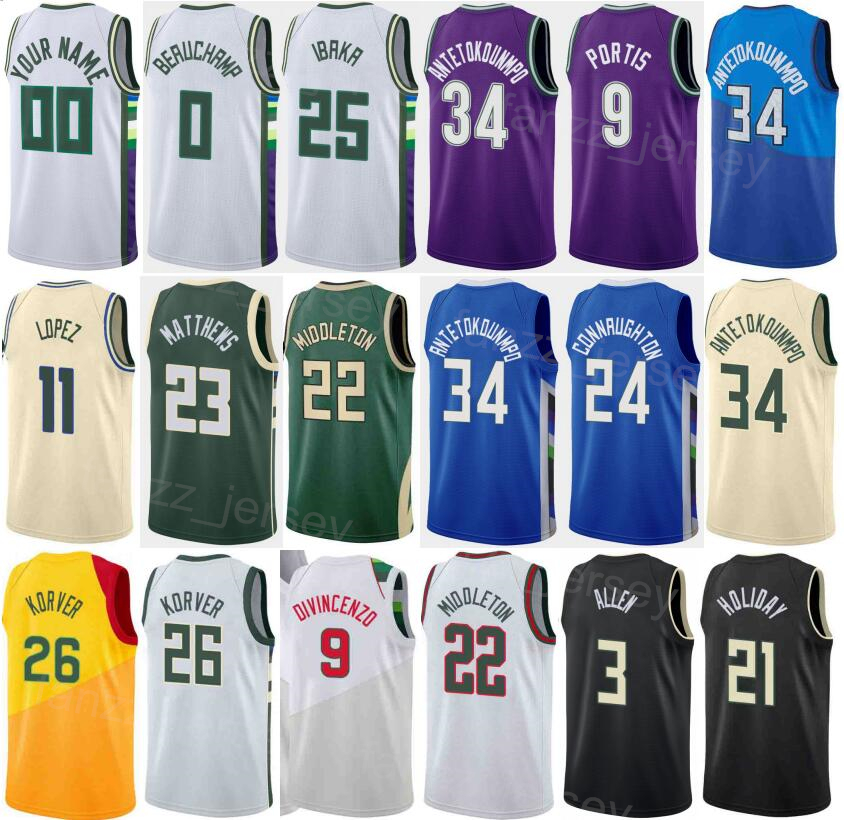 Print Earned Basketball Edition Serge Ibaka Jersey 25 Jevon Carter 5 Wesley Matthews 23 Marjon Beauchamp 0 Thanasis Antetokounmpo 43 Joe Ingles 00 Brook Lopez 11, Black
Print Earned Basketball Edition Serge Ibaka Jersey 25 Jevon Carter 5 Wesley Matthews 23 Marjon Beauchamp 0 Thanasis Antetokounmpo 43 Joe Ingles 00 Brook Lopez 11, Black