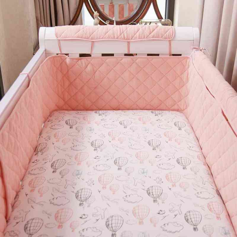 190x30cm Double-deck Baby Crib Bumpers Anti Collision Protector Soft Newborn Toddler Bed Teen Room Decor G220421