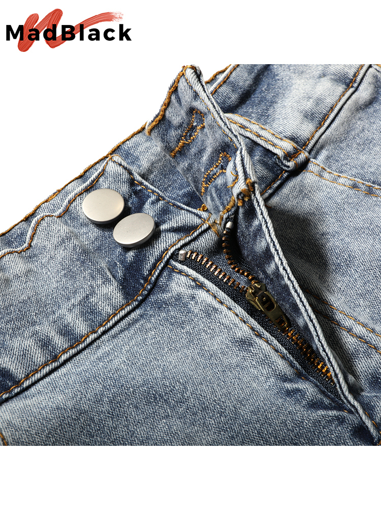 Summer Korean Sexy Women Denim Mini Skirts High Waist Blue Package Hip Jeans Fashion Beading Tassel SKirt B05601 220317