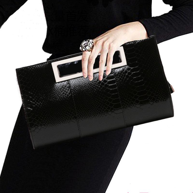 Evening Bags Crocodile Clutch Purse Luxury Party Bag Patent Leather Bride Wedding Shoulder For Women Chain Messenger Clutches, Black bag clutches
Evening Bags Crocodile Clutch Purse Luxury Party Bag Patent Leather Bride Wedding Shoulder For Women Chain Messenger Clutches, Black bag clutches