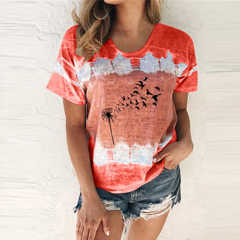 Women' T-Shirt Womens Casual Fashion DandelionPrinting Round Neck Short Sleeve T Shirts For Women Striped Long ShirtsWomen, Black
Women' T-Shirt Womens Casual Fashion DandelionPrinting Round Neck Short Sleeve T Shirts For Women Striped Long ShirtsWomen, Black