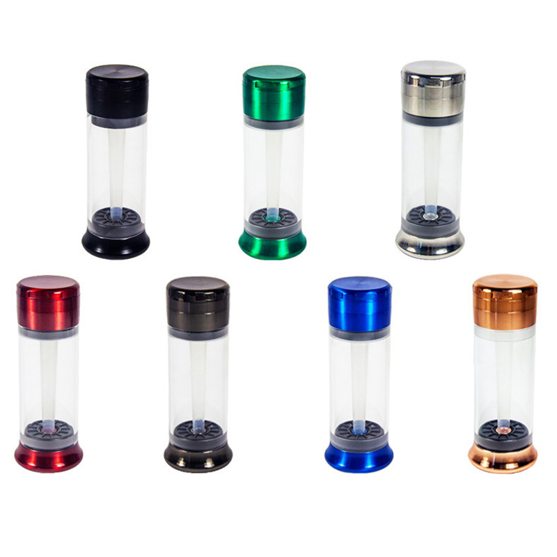 Smoking Accessories Zinc Alloy 4-Layer Herb Smoke Grinder With Jar Tobacco Filling Cigarette Maker 52mm Metal Tobaccos Breaker Herbal Crusher ZL0935
Smoking Accessories Zinc Alloy 4-Layer Herb Smoke Grinder With Jar Tobacco Filling Cigarette Maker 52mm Metal Tobaccos Breaker Herbal Crusher ZL0935