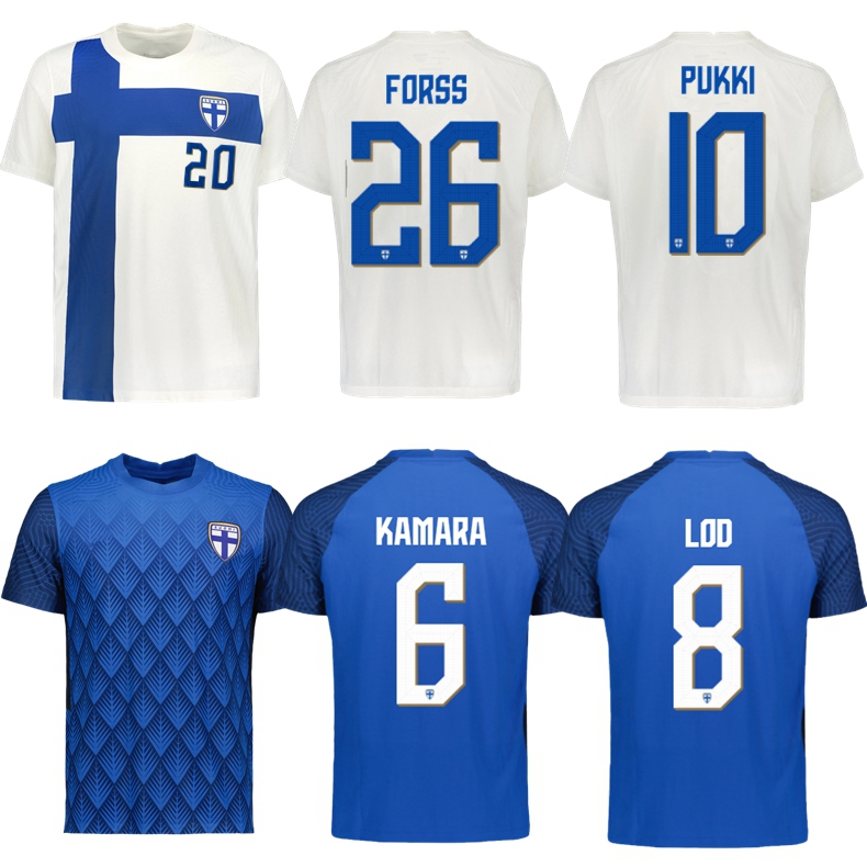 2022 2023 Finland Soccer Jerseys home away 22 23 Forss PUKKI Jensen LOD KAMARA National Team Football shirt, 2022 home jersey
2022 2023 Finland Soccer Jerseys home away 22 23 Forss PUKKI Jensen LOD KAMARA National Team Football shirt, 2022 home jersey