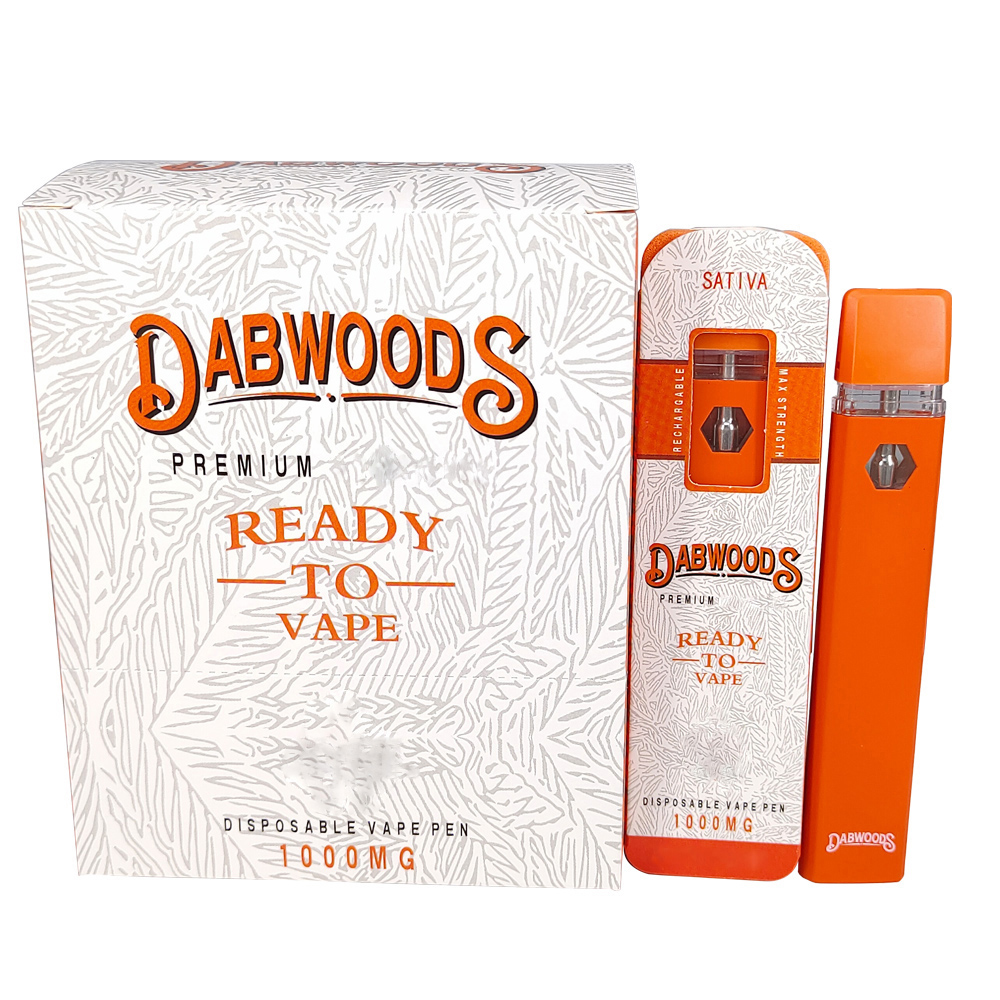 Dabwoods Empty Disposable Vape Pen E Cigarette 1ml Ceramic Coil Pod 280mAh Rechargeable Battery Disposable Vapes For Thick Oil with Packaging Box
Dabwoods Empty Disposable Vape Pen E Cigarette 1ml Ceramic Coil Pod 280mAh Rechargeable Battery Disposable Vapes For Thick Oil with Packaging Box