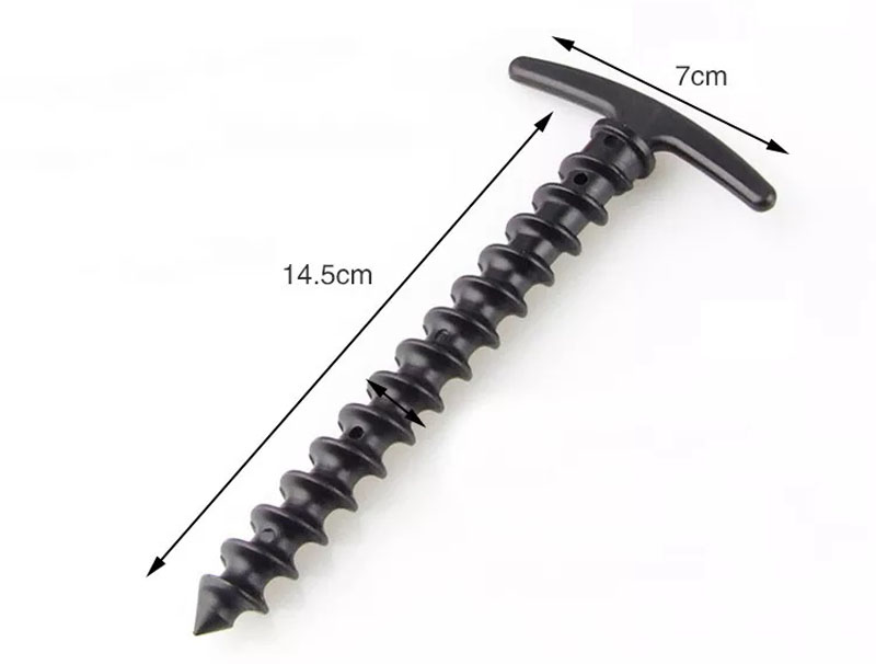 Camping Plastics Helix Stakes Endurable Awning Pegs High Strength Nylon Tent Pins