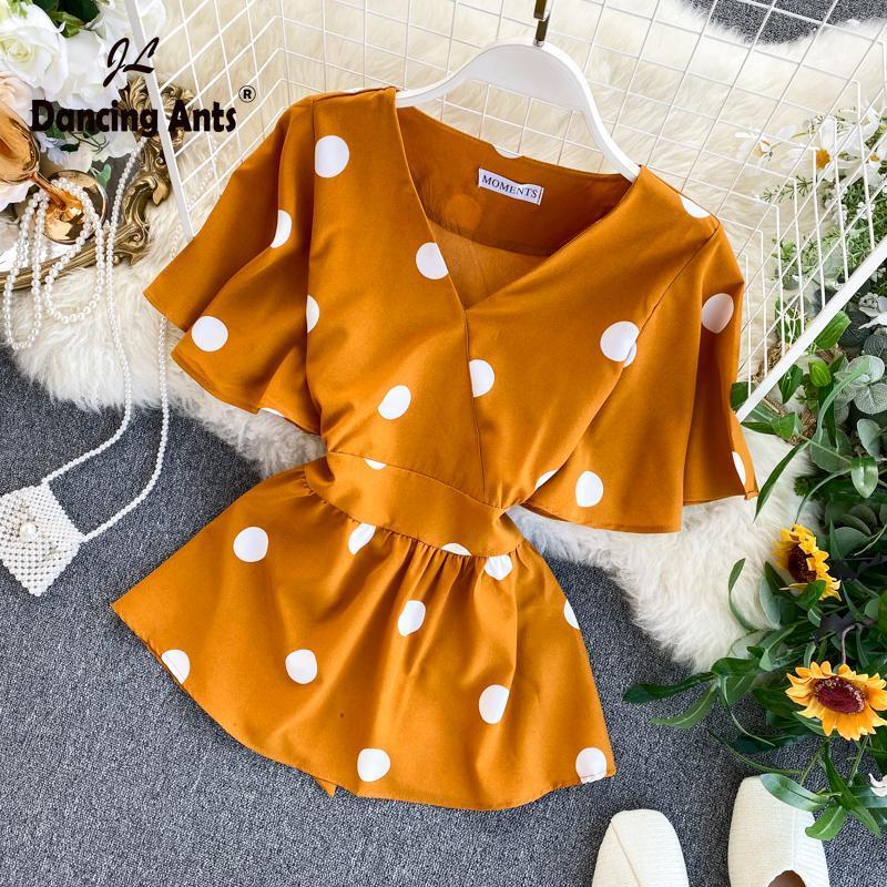 Women Skinny Shirts Butterfly Sleeve V-Neck Polka Dot Print Slim Shirt Frenulum Ruffles Elegant Blouse 2022 Fashion Women's Blouses &, Black 
Women Skinny Shirts Butterfly Sleeve V-Neck Polka Dot Print Slim Shirt Frenulum Ruffles Elegant Blouse 2022 Fashion Women's Blouses &, Black