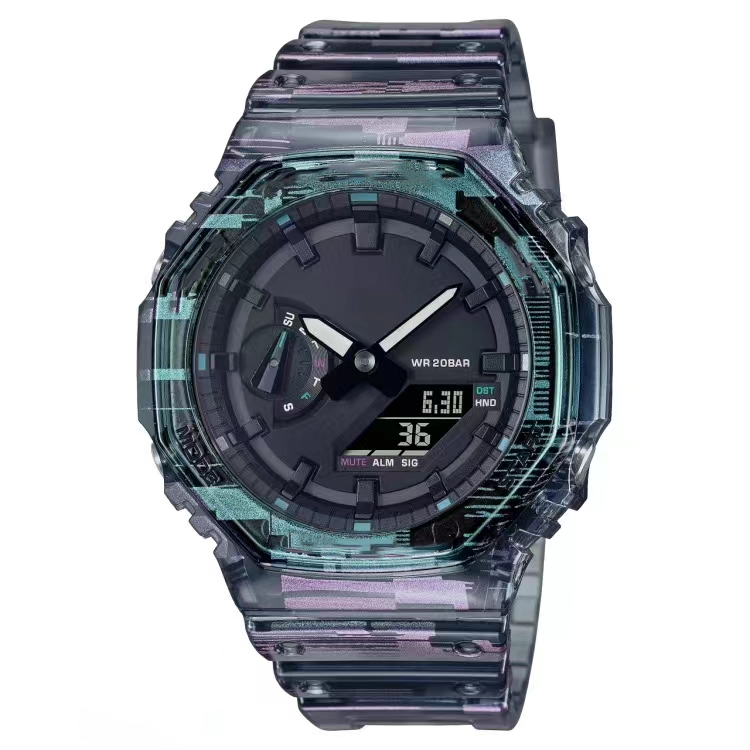 Iced Out Watch Men's Sports Quartz Digital 2100 Watch Waterproof World Time Full Function LED Oak Collection
Iced Out Watch Men's Sports Quartz Digital 2100 Watch Waterproof World Time Full Function LED Oak Collection