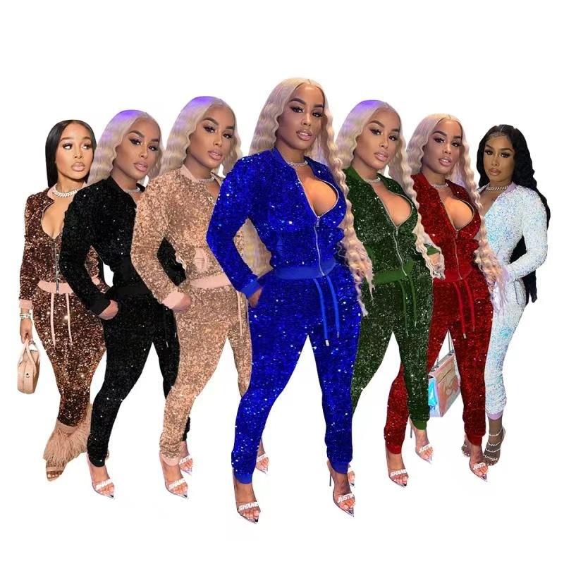 Women' Two Piece Pants Zoctuo And Crop Top Set For Women Sequin Zipper Sexy Pant Sets Womens 2 Outfits Drawstring Legging Suits Clothing, Black
Women' Two Piece Pants Zoctuo And Crop Top Set For Women Sequin Zipper Sexy Pant Sets Womens 2 Outfits Drawstring Legging Suits Clothing, Black