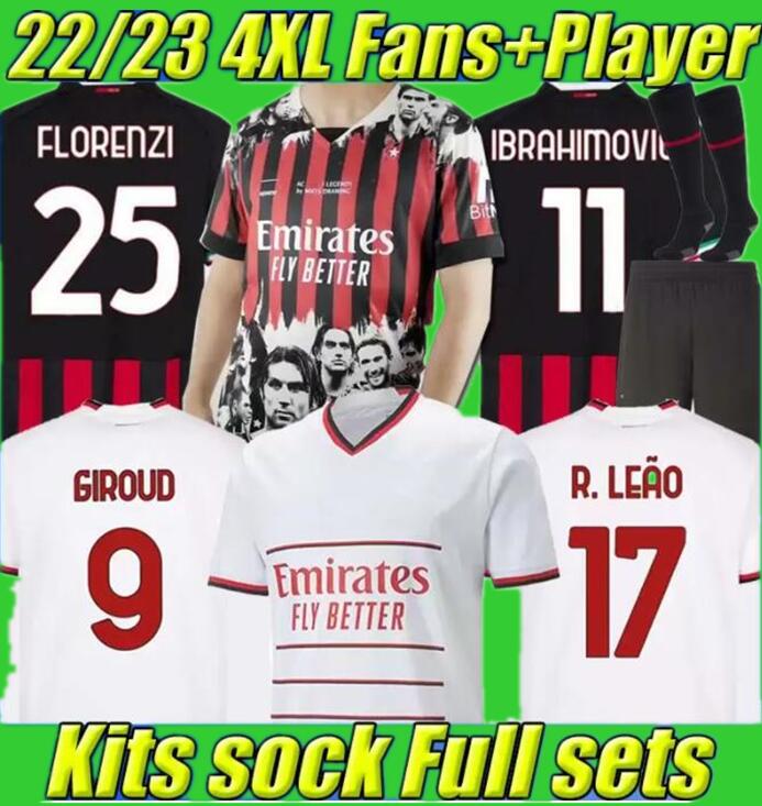 22 23 home ac milans Soccer jerseys 2023 TOMORI GIROUD IBRAHIMOVIC DE KETELAERE 90 2022 TONALI PLAYER VERSION theo brahim kids football shirt uniforms sets AWAY, Customize
22 23 home ac milans Soccer jerseys 2023 TOMORI GIROUD IBRAHIMOVIC DE KETELAERE 90 2022 TONALI PLAYER VERSION theo brahim kids football shirt uniforms sets AWAY, Customize