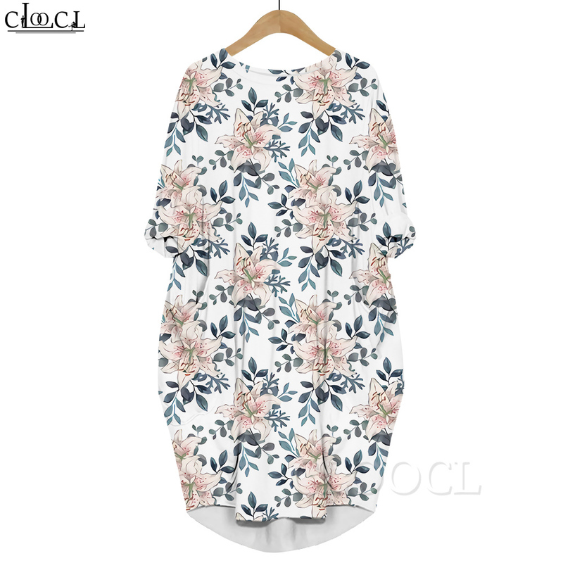Women Dress Beautiful Lily 3D Graphic Loose Daughter Dresses Printed Long Sleeve Casual Summer Gown Pocket Dress 220616, Long sleeved dress15
Women Dress Beautiful Lily 3D Graphic Loose Daughter Dresses Printed Long Sleeve Casual Summer Gown Pocket Dress 220616, Long sleeved dress15