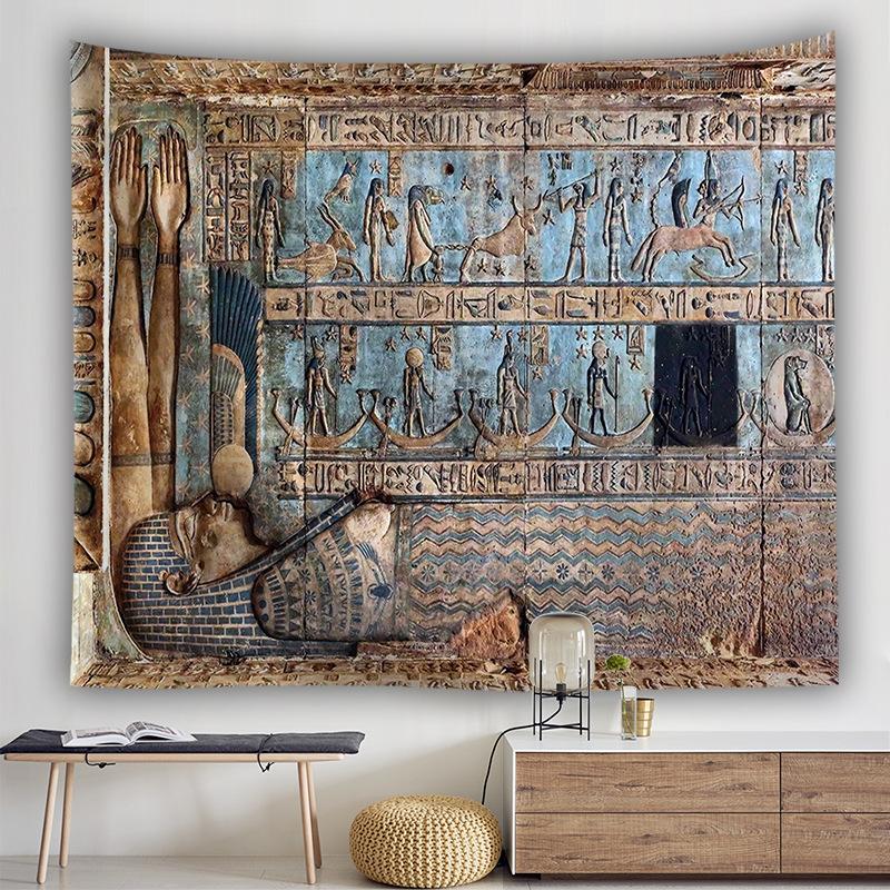 Tapestries Egypt Tapestry Wall Hanging Cloth Polyester Fabric Tapisserie Mural 3d Drap Sheet
Tapestries Egypt Tapestry Wall Hanging Cloth Polyester Fabric Tapisserie Mural 3d Drap Sheet