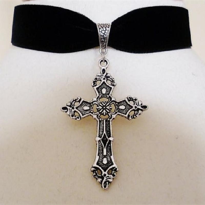Chokers Gothic Cross Choker Velvet Pagan Wiccan Medieval Pendant Statement Steampunk Necklace Goth Charm Fashion Jewelry Women Gift
Chokers Gothic Cross Choker Velvet Pagan Wiccan Medieval Pendant Statement Steampunk Necklace Goth Charm Fashion Jewelry Women Gift
