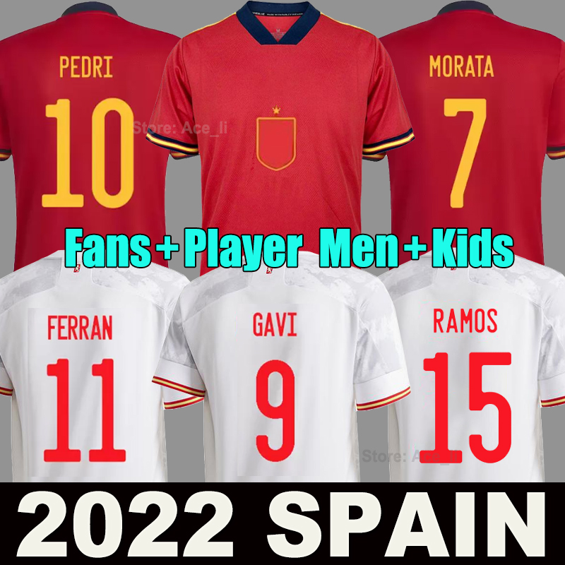 #10 PEDRI Spain soccer jerseys 2022 2023 Espana MORATA FERRAN KOKE GAVI TORRES AZPILICUETA 22 23 WORLD RAMOS CUP fans Player version football shirts men kids kit, Home +patch
#10 PEDRI Spain soccer jerseys 2022 2023 Espana MORATA FERRAN KOKE GAVI TORRES AZPILICUETA 22 23 WORLD RAMOS CUP fans Player version football shirts men kids kit, Home +patch