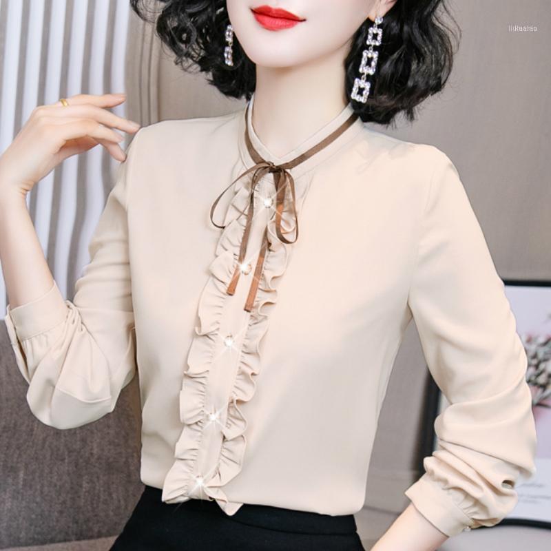 Womens Tops And Blouses Ruffles Chiffon Blouse Shirt Women Blusa Feminina Woman 2022 Long Sleeve C676 Women' & Shirts, Apricot
Womens Tops And Blouses Ruffles Chiffon Blouse Shirt Women Blusa Feminina Woman 2022 Long Sleeve C676 Women' & Shirts, Apricot