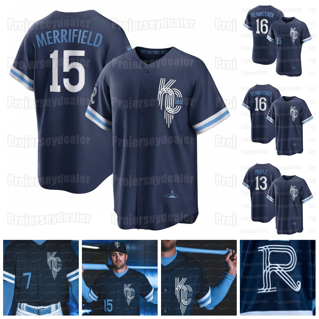 Royal 15 Whit Merrifield 2022 City Connect Kansas City Jersey Andrew Benintendi Salvador Perez Bobby Witt Jr. A. Taylor Lopez Alex Gordon Jorge Soler Zack Greinke, Black
Royal 15 Whit Merrifield 2022 City Connect Kansas City Jersey Andrew Benintendi Salvador Perez Bobby Witt Jr. A. Taylor Lopez Alex Gordon Jorge Soler Zack Greinke, Black