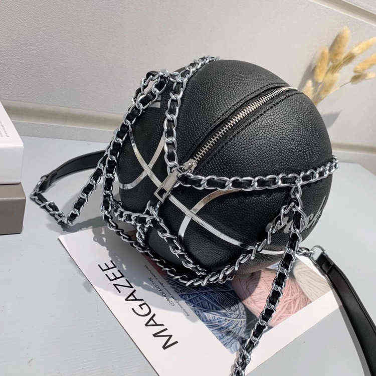 Women's Basketball Bag Super Fire High Quality Chain Single Shoulder Bag Round Bag 220628, Black gold chain
Women's Basketball Bag Super Fire High Quality Chain Single Shoulder Bag Round Bag 220628, Black gold chain