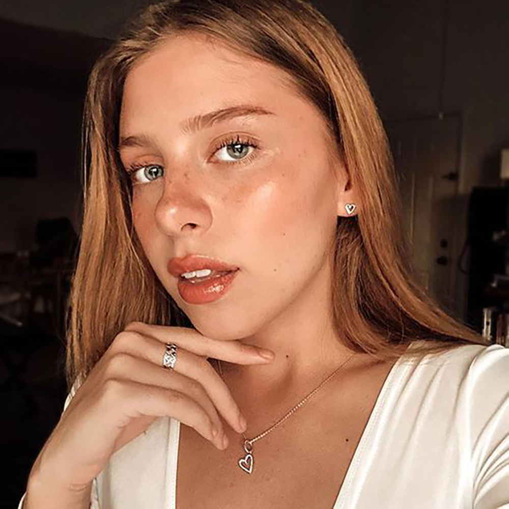 New Trend 925 Sterling Silver Shiny Handpainted Heart Stud Earrings Womens S925 Snake Fashion Jewelry Making