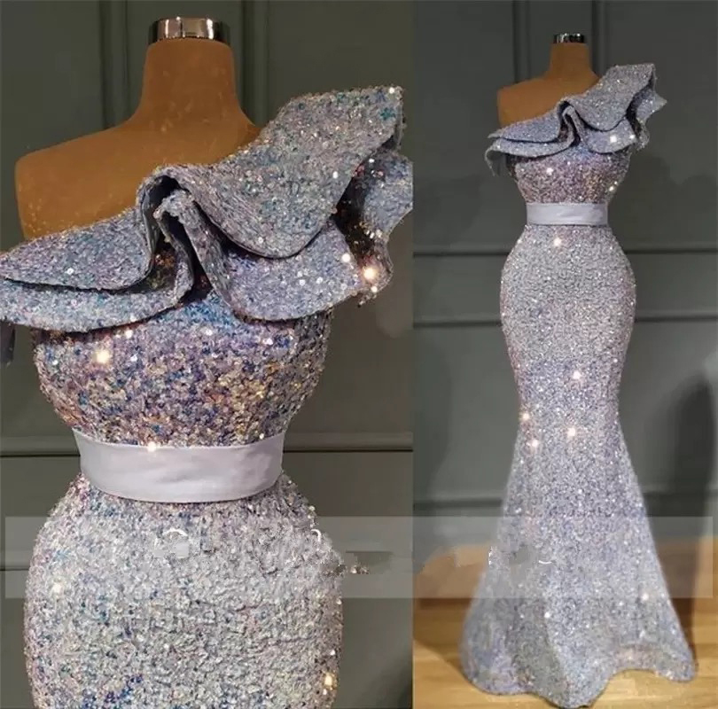 Elegant Silver Sequins Mermaid Evening Dresses 2022 One Shoulder Sweep Train Plus Size Formal Prom Party Gowns Vestidos De Novia, Lavender
Elegant Silver Sequins Mermaid Evening Dresses 2022 One Shoulder Sweep Train Plus Size Formal Prom Party Gowns Vestidos De Novia, Lavender