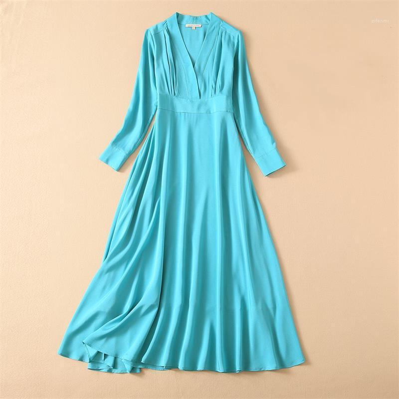 Casual Dresses Women Dress High Quality Spring Summer Runway V-Neck Full Sleeves Solid Elegant Party Vestidos NP1513MF, As pic
Casual Dresses Women Dress High Quality Spring Summer Runway V-Neck Full Sleeves Solid Elegant Party Vestidos NP1513MF, As pic