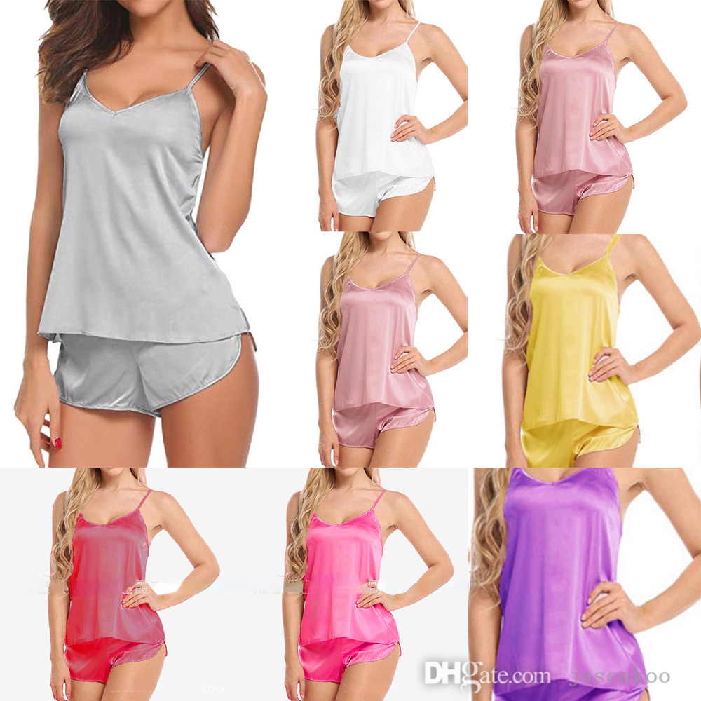 Womens Sleepwear 2 Piece Pajamas Sets Lingerie Nightwear Home Clothes Sexy Underwear V-neck Suspender Tops Shorts Suit, Purple
Womens Sleepwear 2 Piece Pajamas Sets Lingerie Nightwear Home Clothes Sexy Underwear V-neck Suspender Tops Shorts Suit, Purple
