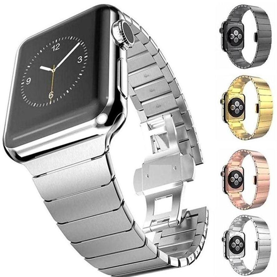Luxury Stainless Steel Strap For Apple Watch Band 45mm 41mm 44mm 40mm 38mm 42mm Butterfly Metal bracelet iwatch Bands Series 7 3 4259J
Luxury Stainless Steel Strap For Apple Watch Band 45mm 41mm 44mm 40mm 38mm 42mm Butterfly Metal bracelet iwatch Bands Series 7 3 4259J