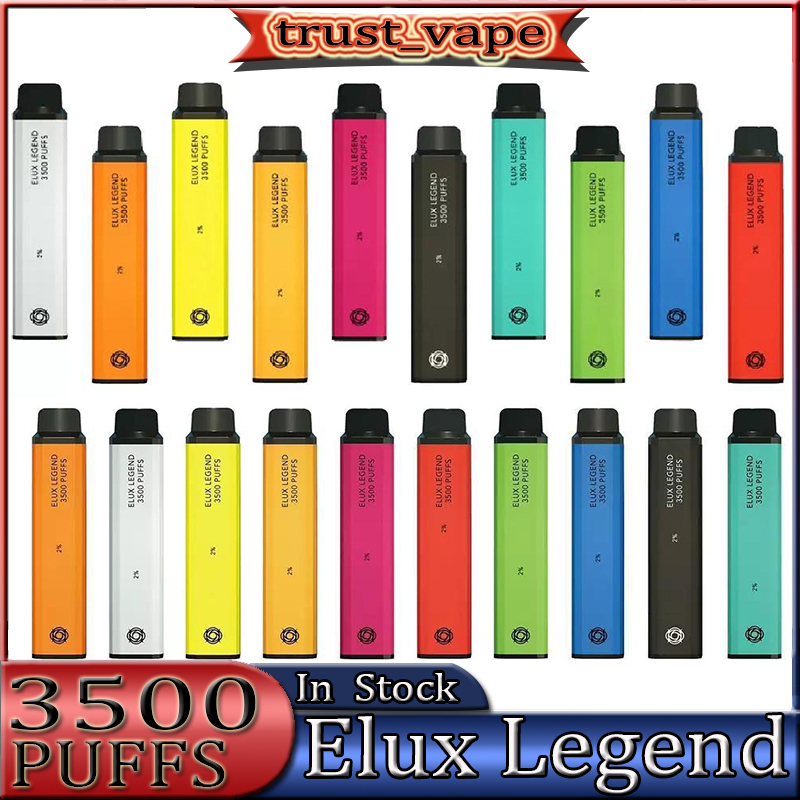 Elux Legend Disposable E cigarettes 3500 Puffs Vape Pen 1500mAh Battery Vaporizer Stick Vapor Kit 2% 10ml Pre Filled Cartridge Device bang
Elux Legend Disposable E cigarettes 3500 Puffs Vape Pen 1500mAh Battery Vaporizer Stick Vapor Kit 2% 10ml Pre Filled Cartridge Device bang