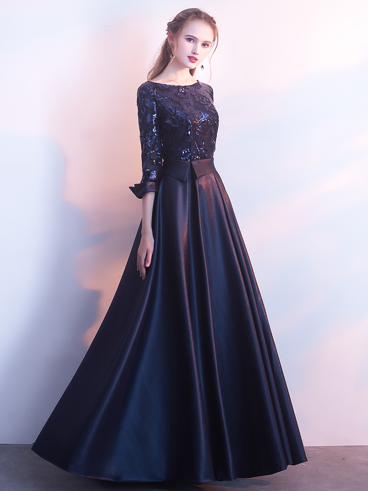 2022 Peach Pink Long Sleeve Evening Formal Dresses Sparkly Lace Beaded Illusion sequined Mermaid Aso Ebi African Evening Gowns