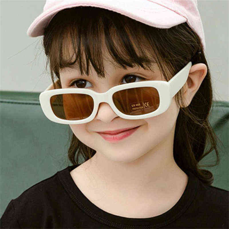 2022 Small Sunglasses For Children Boy Girls Square Frame Fashion Gift Sun Glasses Kids Baby UV400 Protection Eyewear Y220624 Z260305