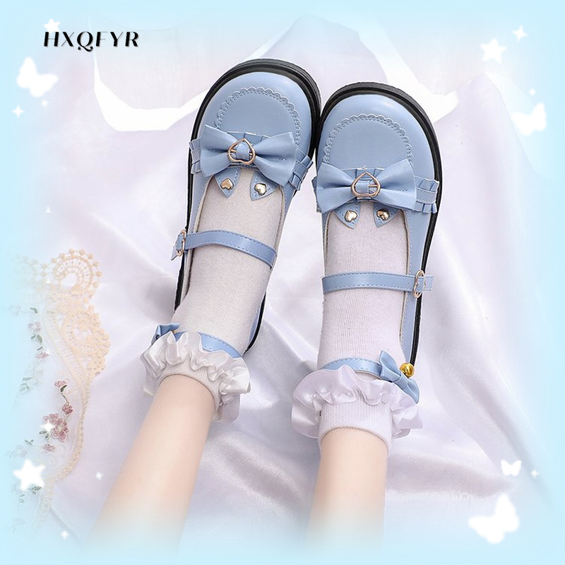 Blue ita Sweet Bow Buckle Strap Cosplay Woman Solid Color Patchwork Lace Flat Platform Mary Shoes 220613, 6196-1 dark brown
Blue ita Sweet Bow Buckle Strap Cosplay Woman Solid Color Patchwork Lace Flat Platform Mary Shoes 220613, 6196-1 dark brown