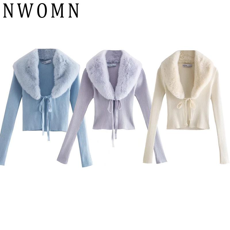 Women's Knits & Tees Blue Artificial Fur Cardigan Women Sweater Knitted Purple Faux Tied Korean Fashion Slim Long Sleeve Cardigans, White
Women's Knits & Tees Blue Artificial Fur Cardigan Women Sweater Knitted Purple Faux Tied Korean Fashion Slim Long Sleeve Cardigans, White