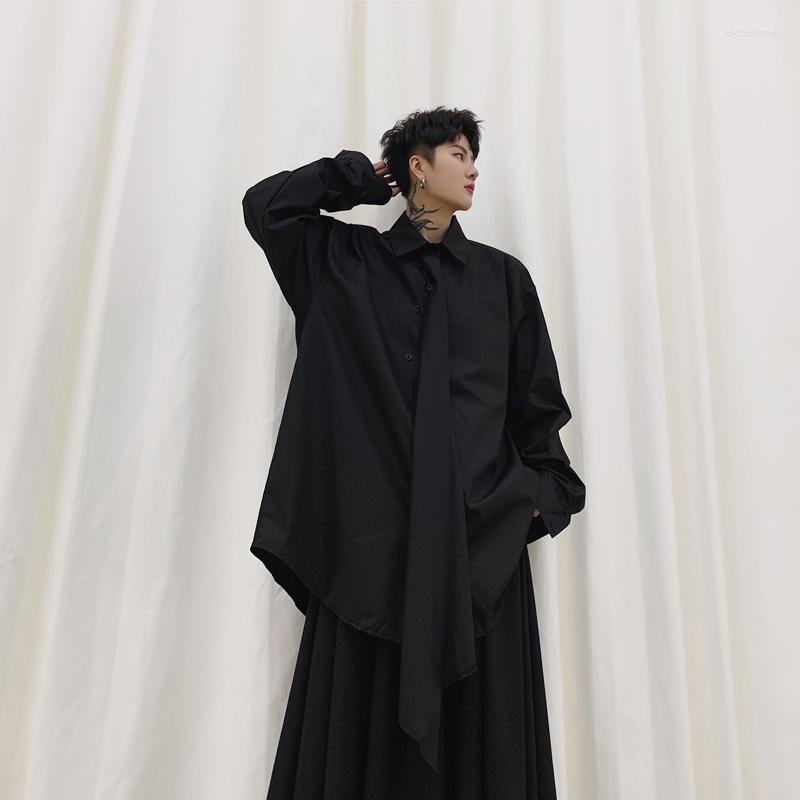 Men's Casual Shirts Men Asymmetric Placket Long Sleeve Shirt Male Women Japan Style Streetwear Fashion Loose Stage ClothingMen's Eldd22, C1170 black
Men's Casual Shirts Men Asymmetric Placket Long Sleeve Shirt Male Women Japan Style Streetwear Fashion Loose Stage ClothingMen's Eldd22, C1170 black