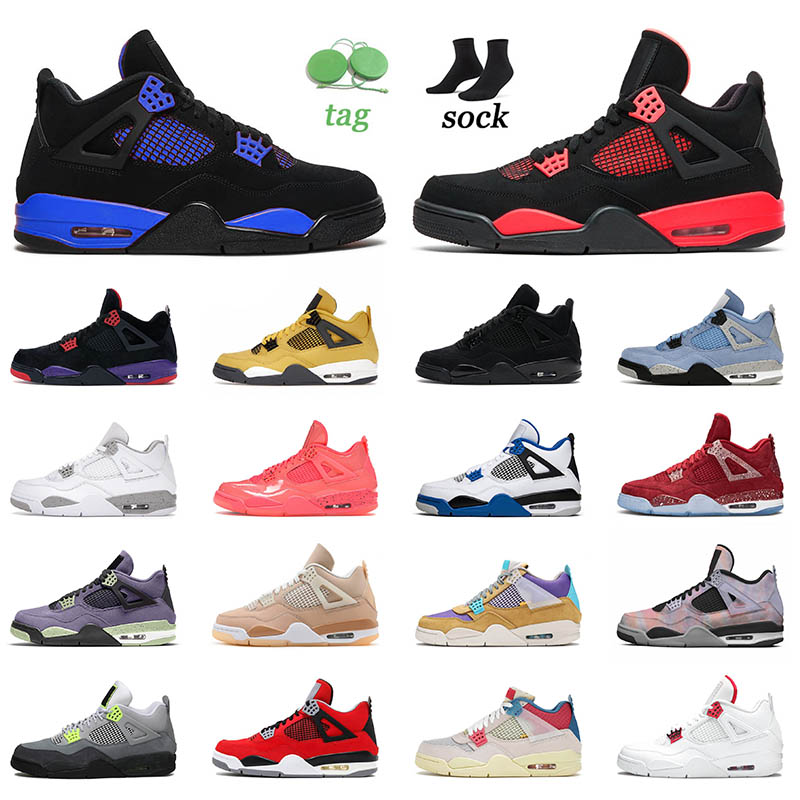With Socks 4 4s Basketball Shoes Mens Womens Red Thunder White Cement Thunder GS Motorsport Starfish Taupe Haze Sports Sneakers Designer Trainers Size 13, D47 thunder 40-47
With Socks 4 4s Basketball Shoes Mens Womens Red Thunder White Cement Thunder GS Motorsport Starfish Taupe Haze Sports Sneakers Designer Trainers Size 13, D47 thunder 40-47