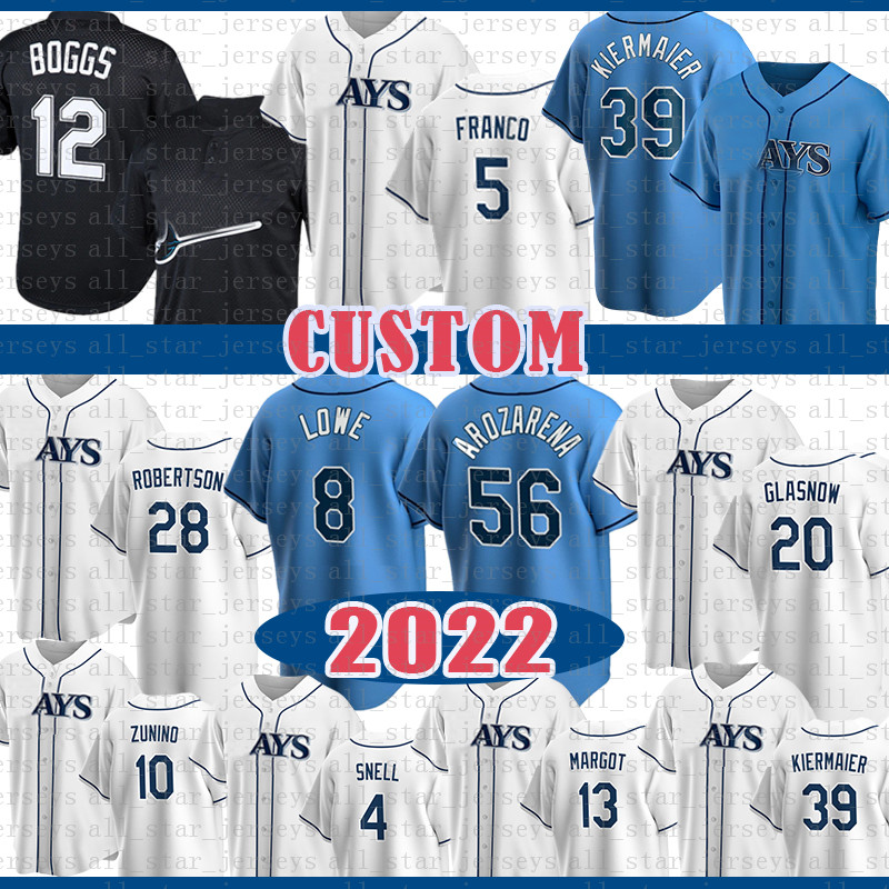 Custom Kevin Kiermaier Baseball Jersey Tampa Wade Boggs Bay Wander Franco Randy Arozarena Tyler Glasnow Corey Kluber Francisco Mejía Taylor Walls Mike Zunino Lowe, Jersey(guangmang)
Custom Kevin Kiermaier Baseball Jersey Tampa Wade Boggs Bay Wander Franco Randy Arozarena Tyler Glasnow Corey Kluber Francisco Mejía Taylor Walls Mike Zunino Lowe, Jersey(guangmang)
