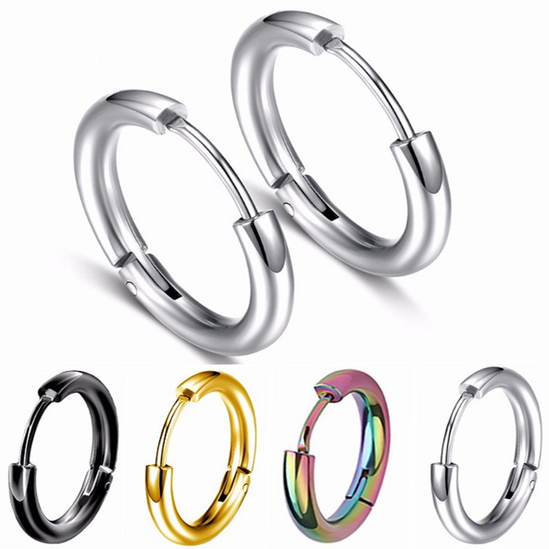 Women Man Stainless Steel Small Hoop Earring Piercing Ear Ring Cartilage Tragus Simple Thin Circle Anti-allergic Ear Buckle 1 2xg H1
Women Man Stainless Steel Small Hoop Earring Piercing Ear Ring Cartilage Tragus Simple Thin Circle Anti-allergic Ear Buckle 1 2xg H1