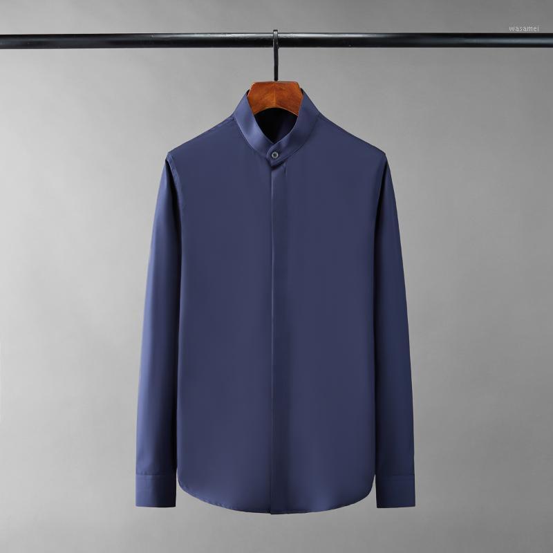 Solid Color Male Shirts Luxury Long Sleeve Stand Collar Casual Mens Dress Fashion Slim Fit Party Man 4XL Men's, White
Solid Color Male Shirts Luxury Long Sleeve Stand Collar Casual Mens Dress Fashion Slim Fit Party Man 4XL Men's, White