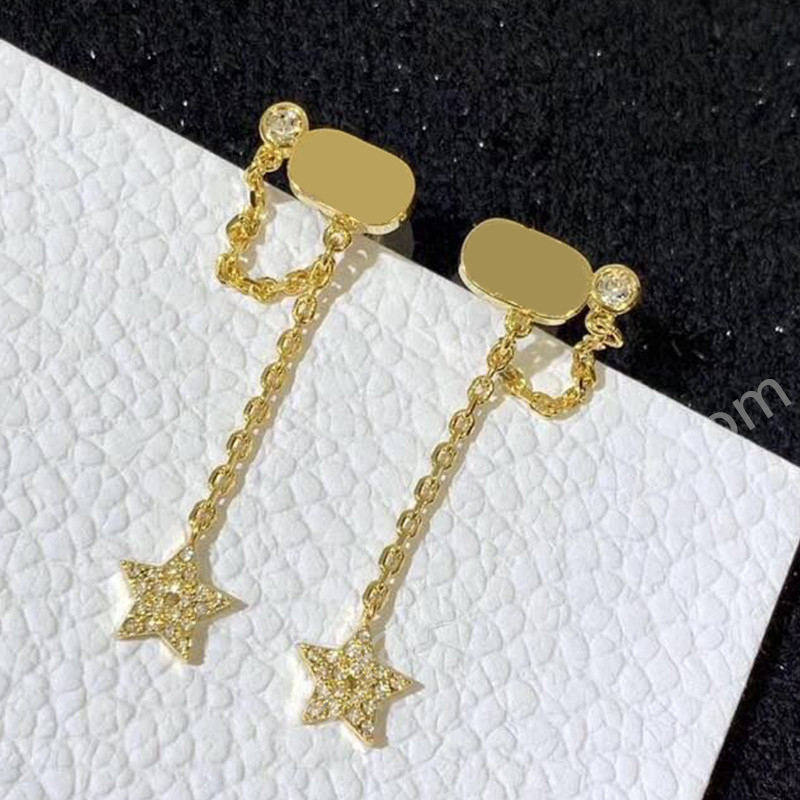 Star Fashion Earring Chandelier for Wedding Christmas Gifts Jewelry With gift box #8024 
Star Fashion Earring Chandelier for Wedding Christmas Gifts Jewelry With gift box #8024