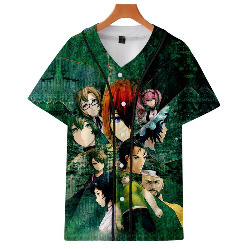 Men's T-Shirts Steins Gate Tshirt 3D V-Neck Baseball Short Sleeve Women Men For Summer Harajuku Streetwear Trendy
Men's T-Shirts Steins Gate Tshirt 3D V-Neck Baseball Short Sleeve Women Men For Summer Harajuku Streetwear Trendy