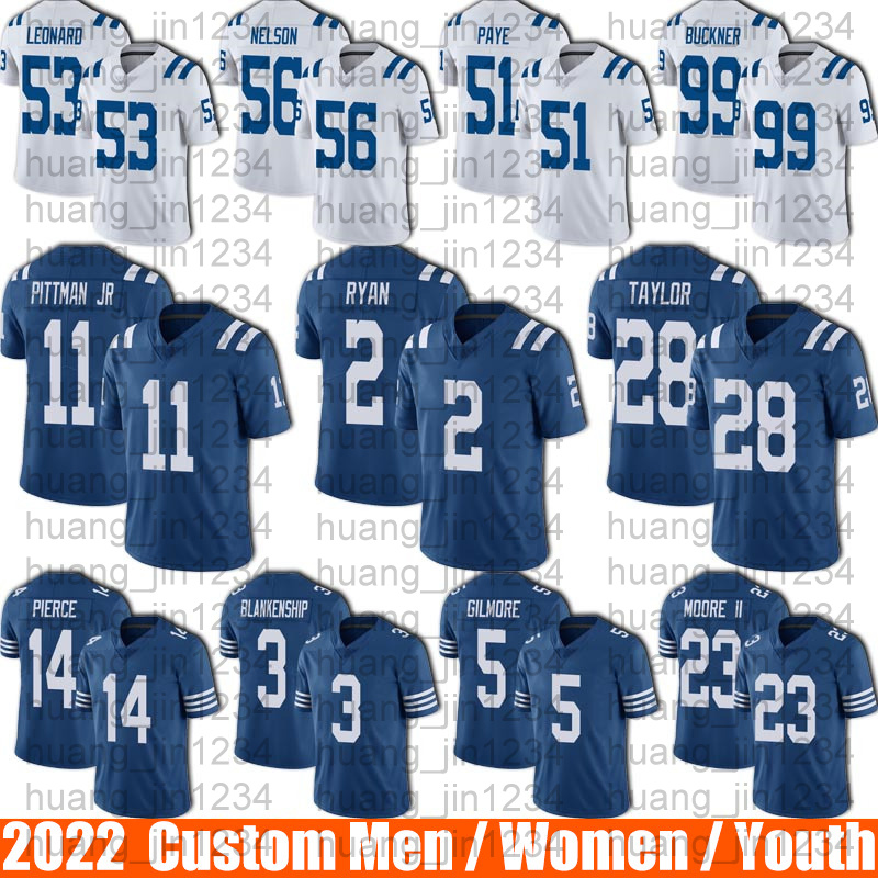 Colt 28 Jonathan Taylor 53 Darius Leonard Jersey Football Indianapoli Matt Ryan Michael Pittman Quenton Nelson Jerseys Stephon Gilmore Alec Pierce Blankenship, Man custom jersey (xm)
Colt 28 Jonathan Taylor 53 Darius Leonard Jersey Football Indianapoli Matt Ryan Michael Pittman Quenton Nelson Jerseys Stephon Gilmore Alec Pierce Blankenship, Man custom jersey (xm)